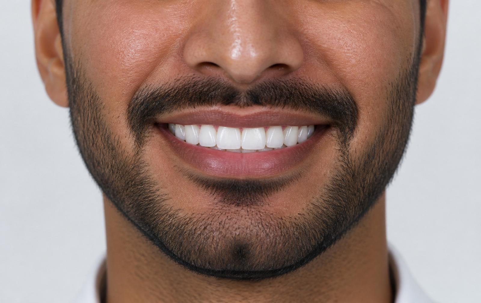 Clear orthodontic transformation from crowded teeth to aligned smile after